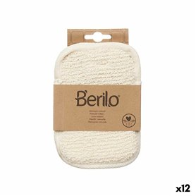 Gant Exfoliant Berilo B7081-5 Blanc Beige (12 Unités)