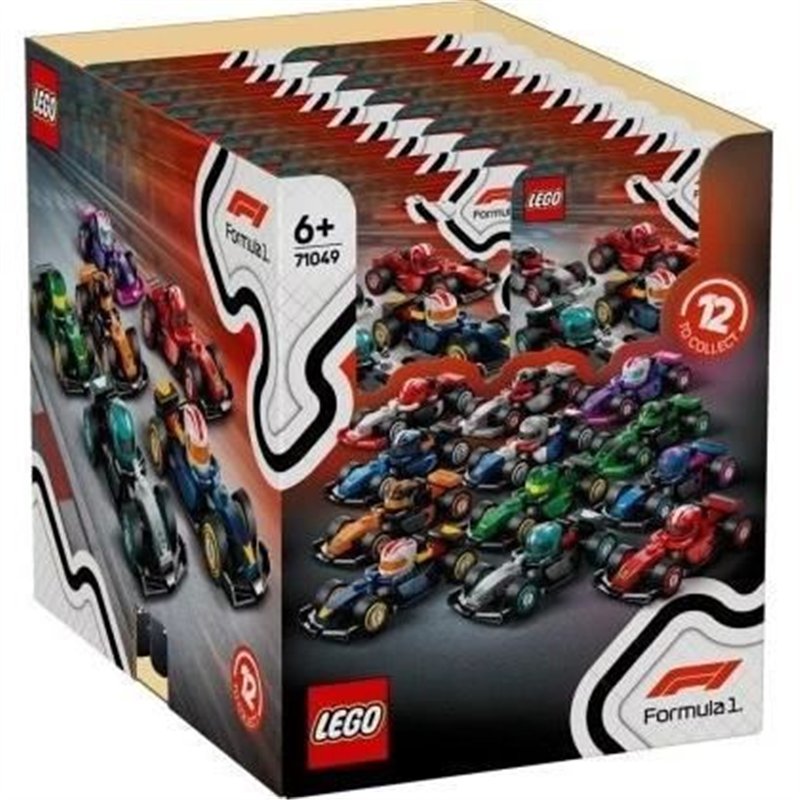 Box de 36 minifigures 71049 Voitures F1 a Collectionner