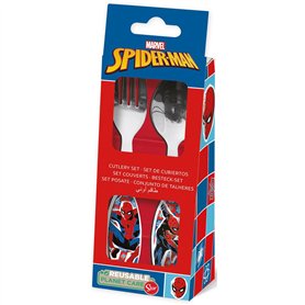 Set de couverts Spider-Man CZ11342 Acier inoxydable Multicouleur 2 Pièces