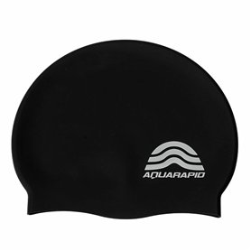 Bonnet de bain Aquarapid Cuffia Noir Silicone