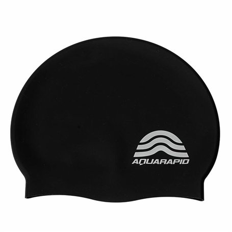 Bonnet de bain Aquarapid Cuffia Noir Silicone