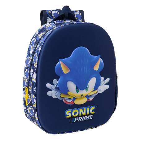 Cartable Sonic City Bleu 27 x 33 x 10 cm