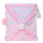 Sac à dos serré par des ficelles BlackFit8 Smile Bleu Rose 35 x 40 x 1 cm