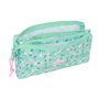 Trousse Fourre-Tout Triple Safta Cuore Menthe 22 x 12 x 3 cm