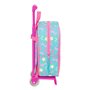 Cartable à roulettes Gabby's Dollhouse Confetti Rose Turquoise 22 x 27 x 10 cm