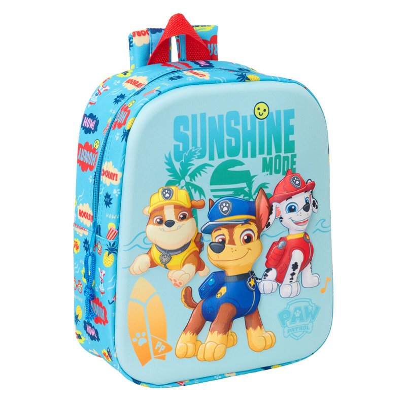 Sac à dos enfant The Paw Patrol Bleu 22 x 27 x 10 cm 3D