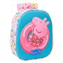 Sac à dos enfant Peppa Pig Bleu Blanc Rose 27 x 33 x 10 cm 3D