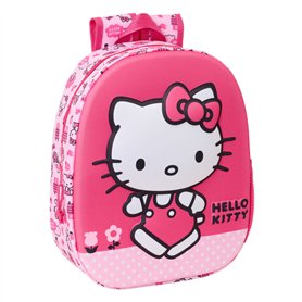 Sac à dos enfant Hello Kitty Rose 27 x 33 x 10 cm 3D