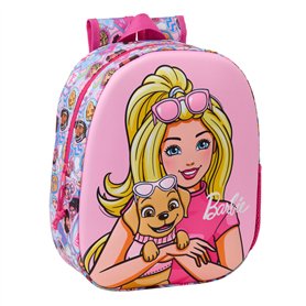 Sac à dos enfant Barbie Rose 27 x 33 x 10 cm 3D