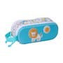 Trousse Fourre-Tout Double Safta Bleu Blanc 21 x 8 x 6 cm 3D