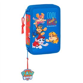 Plumier double The Paw Patrol Cool Bleu Rouge 12.5 x 19.5 x 4 cm 29 Pièces