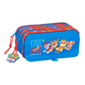 Trousse Fourre-Tout Triple The Paw Patrol Cool Bleu Rouge 21