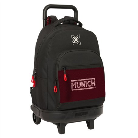 Cartable à roulettes Munich Vulcan Noir 33 x 45 x 22 cm