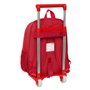 Cartable à roulettes Sevilla Fútbol Club Rouge 28 x 34 x 10 cm