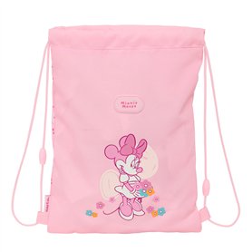 Sac à dos serré par des ficelles Minnie Mouse Baby Rose 26 x 34 x 1 cm