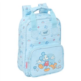 Sac à dos enfant Mickey Mouse Clubhouse Baby Bleu clair 20 x 28 x 8 cm