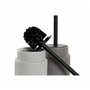 Brosse de salle de wc DKD Home Decor Gris clair Gris foncé Acier Grès Scandi 10 x 10 x 39 cm (2 Unités)