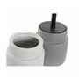 Brosse de salle de wc DKD Home Decor Gris clair Gris foncé Acier Grès Scandi 10 x 10 x 39 cm (2 Unités)