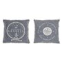 Coussin DKD Home Decor Bleu Blanc Frange méditerranéen Marin 45 x 10 x 45 cm (2 Unités)