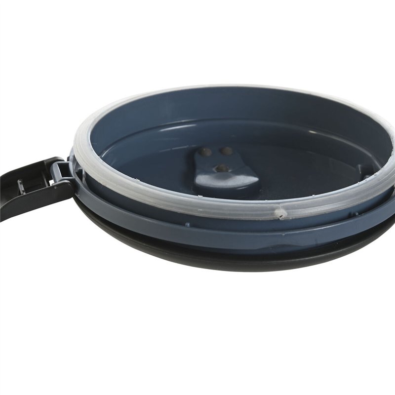 Image secondaire de Boîte à lunch DKD Home Decor Bleu Blanc Gris foncé Acier inoxydable polypropylène 1,5 L (2 Unités)