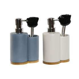Distributeur de Liquide Vaisselle 2 en 1 DKD Home Decor Bambou Acier inoxydable Dolomite 11