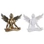 Figurine Décorative DKD Home Decor Blanc Doré Ange Néoclassique 31