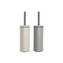 Brosse de salle de wc DKD Home Decor Beige Gris Crème Métal Acier inoxydable 9