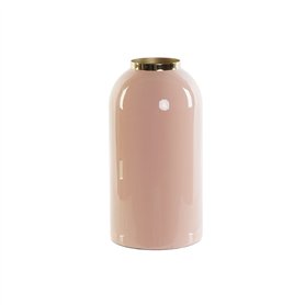 Vase DKD Home Decor Vert Doré Corail Fer Laqué 13 x 13 x 25 cm (2 Unités)