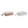 Boîte à bijoux DKD Home Decor Bleu Gris Camel Rose clair Polyuréthane Miroir 18