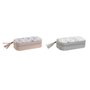 Boîte à bijoux DKD Home Decor Blanc Gris Lila Rose clair Polyuréthane Miroir 18
