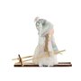 Décorations de Noël DKD Home Decor Blanc Gris Fée 12 x 8 x 10 cm (3 Unités)