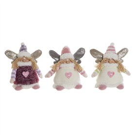 Décorations de Noël DKD Home Decor Multicouleur Elfe 13 x 10 x 18 cm (3 Unités)