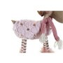 Décorations de Noël DKD Home Decor Blanc Rose Renne 12 x 20 x 40 cm (2 Unités)