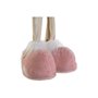 Décorations de Noël DKD Home Decor Blanc Marron Rose Renne 17 x 12 x 66 cm (2 Unités)