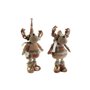 Décorations de Noël DKD Home Decor Marron Renne 18 x 17 x 48 cm (2 Unités)