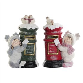 Décorations de Noël DKD Home Decor Multicouleur 16 x 28 x 40 cm (2 Unités)