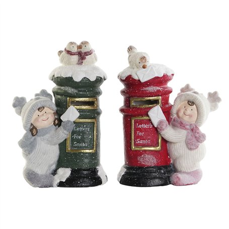 Décorations de Noël DKD Home Decor Multicouleur 16 x 28 x 40 cm (2 Unités)