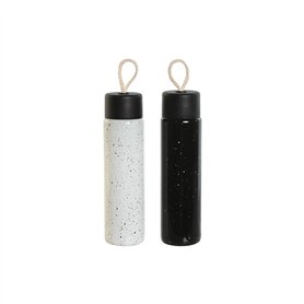 Bouteille Thermique Home ESPRIT Blanc Noir 350 ml (2 Unités)