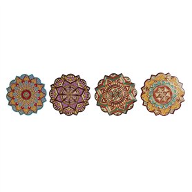 Dessous de plat Home ESPRIT Liège Dolomite 20 x 20 x 1 cm (4 Unités)