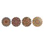 Dessous de plat Home ESPRIT Liège Dolomite 20 x 20 x 1 cm (4 Unités)