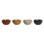 Bol Home ESPRIT Beige Gris Moutarde Terre cuite Grès Scandi 480 ml 14 x 14 x 7