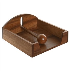 Porte-serviettes Home ESPRIT Naturel Bois d'acacia 19 x 21 x 8