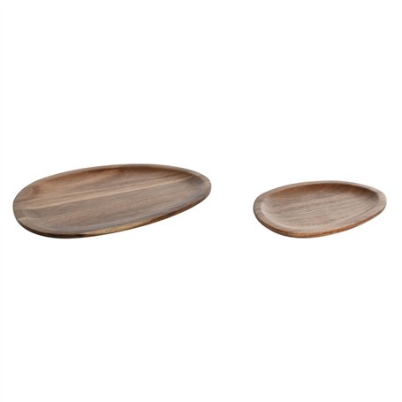 Service de vaisselle Home ESPRIT Naturel Bois d'acacia 26 x 18 x 1