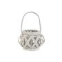 Bougeoir Home ESPRIT Blanc Bois Verre 18 x 18 x 13 cm