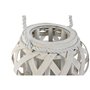 Bougeoir Home ESPRIT Blanc Bois Verre 18 x 18 x 13 cm