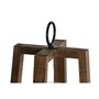 Bougeoir Home ESPRIT Naturel Verre Bois de manguier 25 x 25 x 35 cm