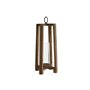 Bougeoir Home ESPRIT Naturel Verre Bois de manguier 27 x 27 x 54 cm