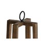 Bougeoir Home ESPRIT Naturel Verre Bois de manguier 27 x 27 x 54 cm