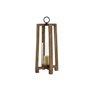 Bougeoir Home ESPRIT Naturel Verre Bois de manguier 27 x 27 x 54 cm