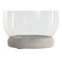 Bougeoir Home ESPRIT Blanc Naturel Verre Bois de manguier 30 x 30 x 40 cm (2 Unités)